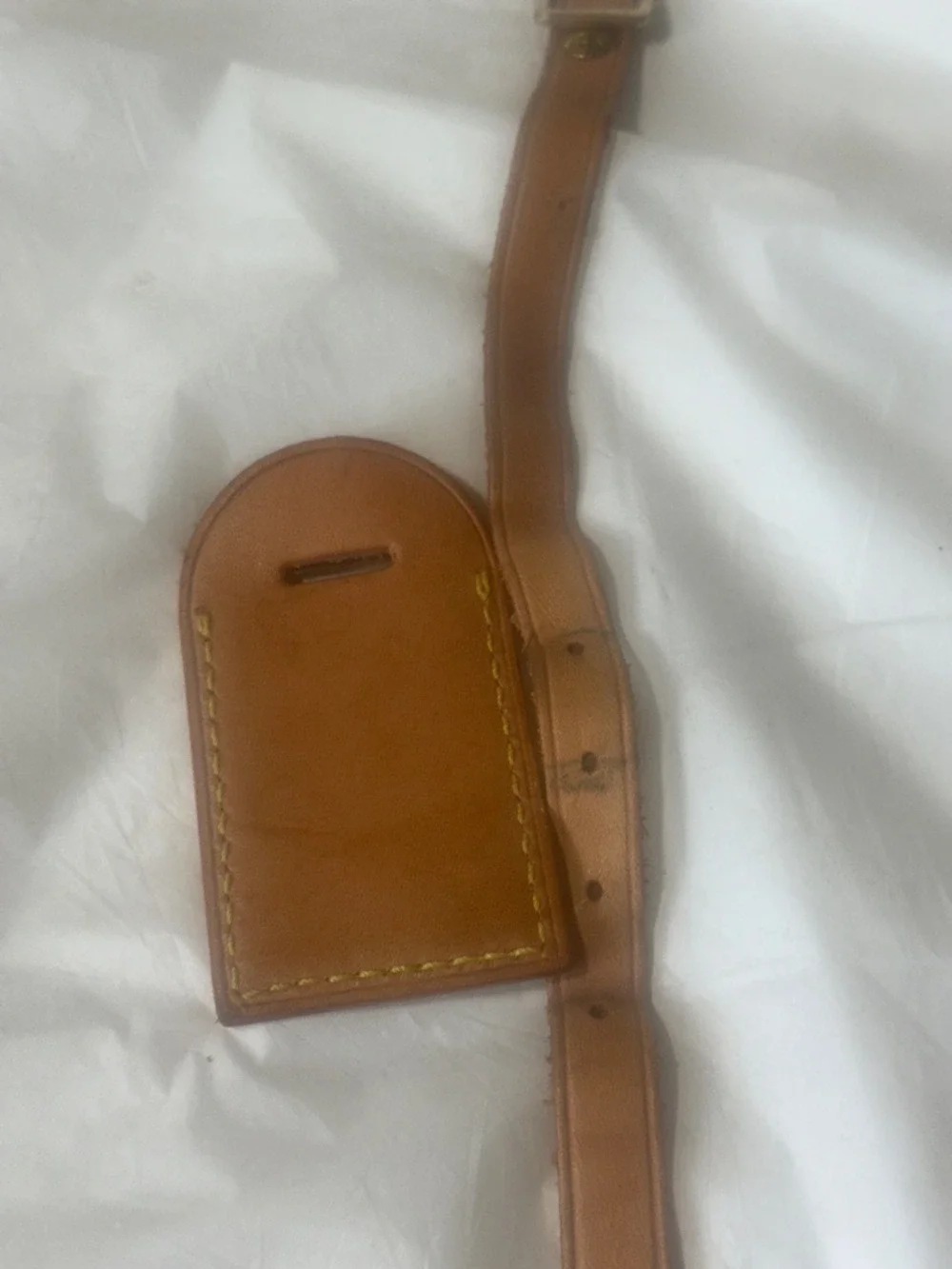 Louis Vuitton Vachetta Tan Leather Luggage Tag